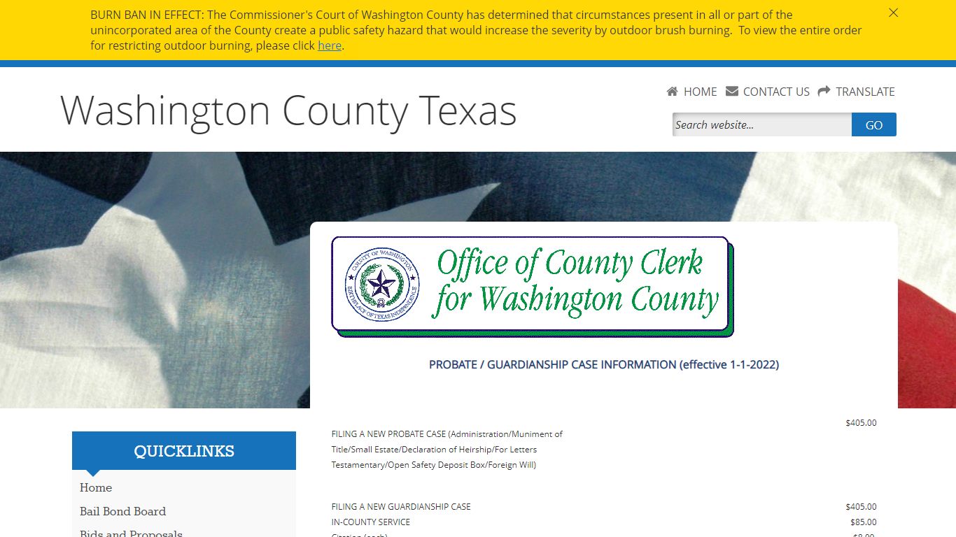 Washington County, Texas