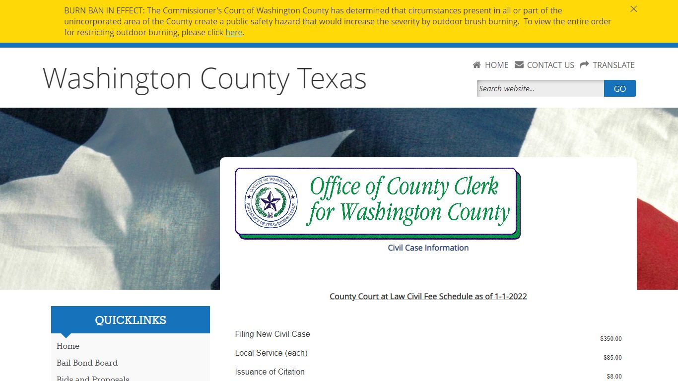 Washington County, Texas
