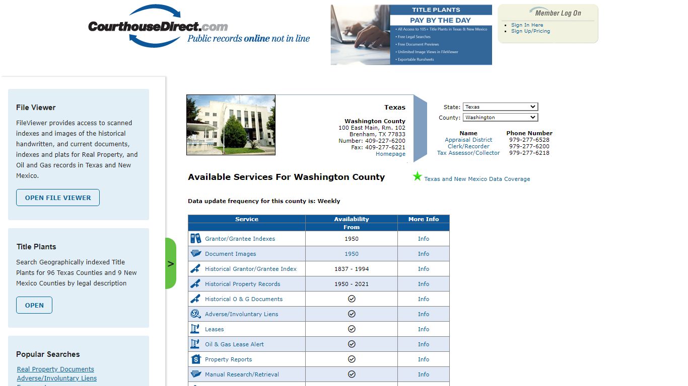Search Washington County Public Property Records Online ...